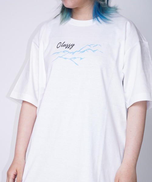 Bling Leads(ブリングリーズ)の「Z)【BLINGLEADS】 424418 和柄シリーズ PRINT SS T 鶴(Tシャツ/カットソー・メンズ・ホワイト/ブラック・LARGE/MEDIUM)」の11枚目の写真