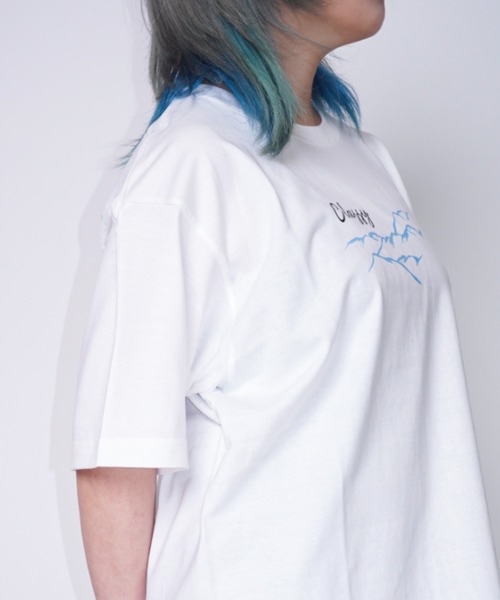 Bling Leads(ブリングリーズ)の「Z)【BLINGLEADS】 424418 和柄シリーズ PRINT SS T 鶴(Tシャツ/カットソー・メンズ・ホワイト/ブラック・LARGE/MEDIUM)」の6枚目の写真