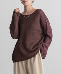 for/c（フォーシー）の「[新色追加]ペーパーヤーンプルオーバー【サスティナブル】（ニット/セーター）」