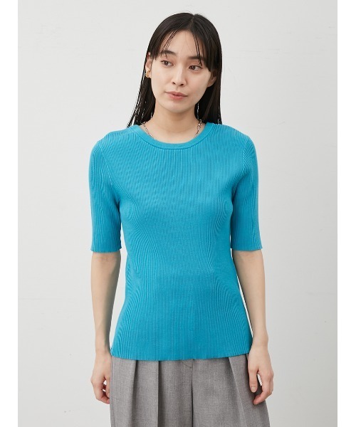 極美品♪定価4.6万 イエナ OWIL アウル ハーフスリーブ ハンドニット feepur ニット セーター 「ハンドウォッシャブル」ハンドニット