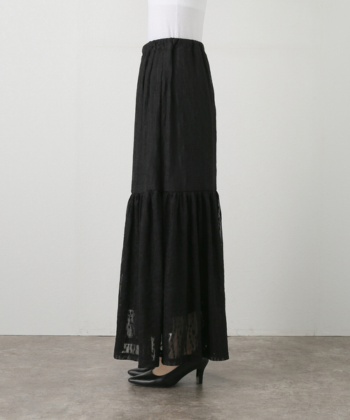 JOURNAL STANDARD（ジャーナルスタンダード）の「ストレッチレーススカート（スカート・レディース・アイボリー/ブラック・FREE）」の19枚目の写真