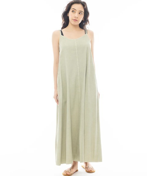 BILLABONG(ビラボン)の「BILLABONG レディース CAMI DRESS ワンピース 【2025年春夏モデル】/ビラボン(ワンピース・レディース・パープル系その他/インディゴブルー/グリーン系その他/ブラック系その他・MEDIUM)」の3枚目の写真