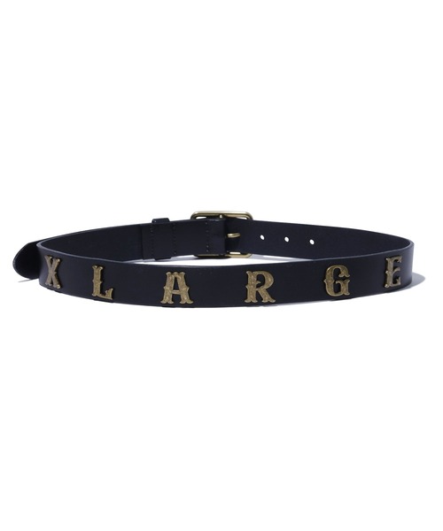 XLARGE(エクストララージ)の「METAL LOGO LEATHER BELT(ベルト・メンズ・ブラック・ONE SIZE)」の4枚目の写真