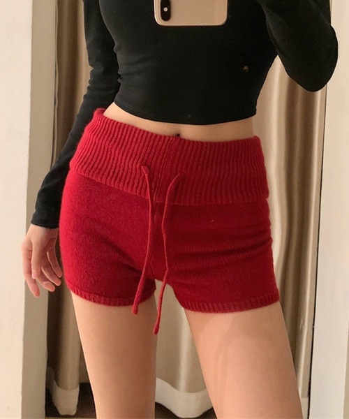 CERCA(チェルカ)の「【 MEMECLE / メメクル 】リブニットショートパンツ(その他パンツ・レディース・アイボリー/ネイビー/レッド/グレー/ブラック・S/M)」の5枚目の写真