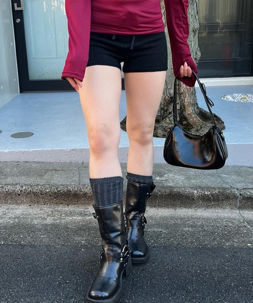 CERCA(チェルカ)の「【 MEMECLE / メメクル 】リブニットショートパンツ(その他パンツ・レディース・アイボリー/ネイビー/レッド/グレー/ブラック・S/M)」の11枚目の写真