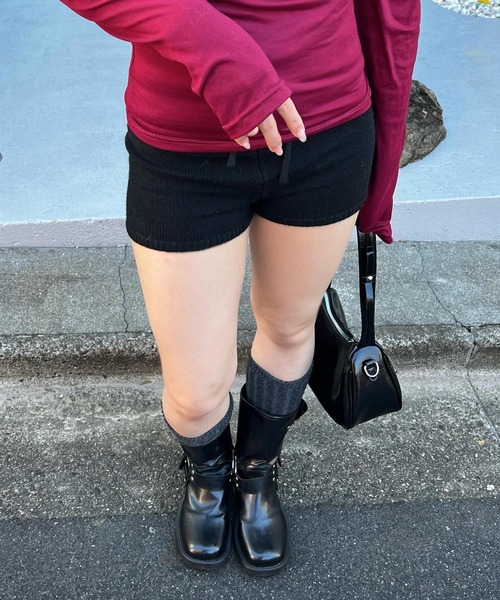 CERCA(チェルカ)の「【 MEMECLE / メメクル 】リブニットショートパンツ(その他パンツ・レディース・アイボリー/ネイビー/レッド/グレー/ブラック・S/M)」の12枚目の写真