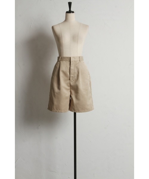 &. NOSTALGIA（アンドドットノスタルジア）の「【ZOZO限定】ツイルタックハーフパンツ（その他パンツ・レディース・ブラック/ベージュ・M）」の15枚目の写真