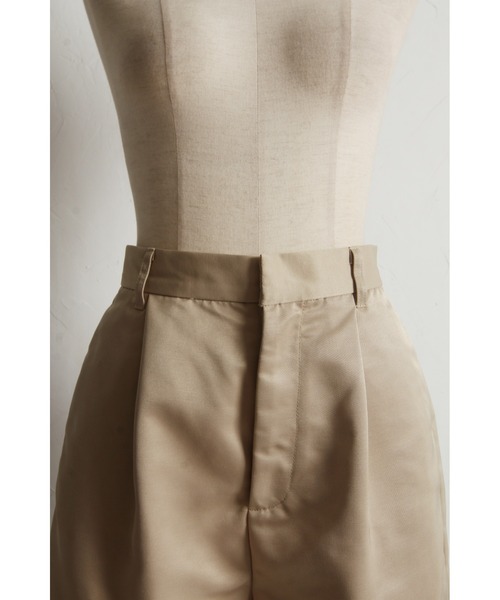 &. NOSTALGIA（アンドドットノスタルジア）の「【ZOZO限定】ツイルタックハーフパンツ（その他パンツ・レディース・ブラック/ベージュ・M）」の19枚目の写真