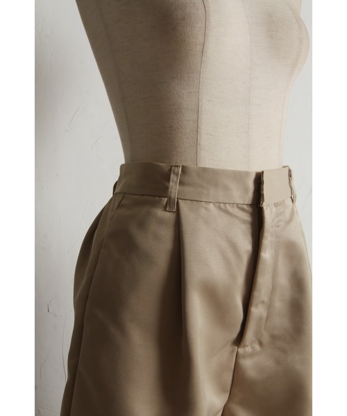 &. NOSTALGIA（アンドドットノスタルジア）の「【ZOZO限定】ツイルタックハーフパンツ（その他パンツ・レディース・ブラック/ベージュ・M）」の20枚目の写真