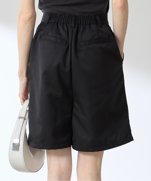 &. NOSTALGIA（アンドドットノスタルジア）の「【ZOZO限定】ツイルタックハーフパンツ（その他パンツ・レディース・ブラック/ベージュ・M）」の9枚目の写真