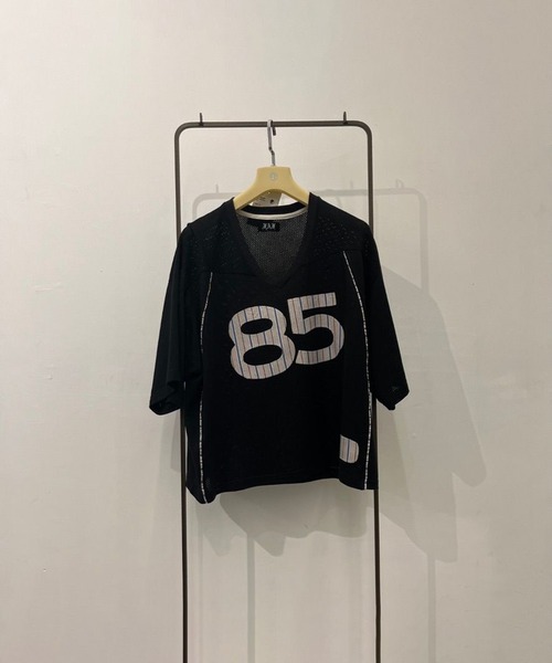 FAF(フェイク アス フラワーズ)の「Stripe Football Jersey(Tシャツ/カットソー・メンズ・キナリ/ブラック・1/2)」の4枚目の写真