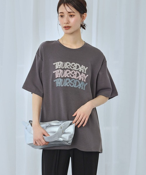 セール】【2025SS】【綿100％使用】刺繍メッセージTシャツ（T