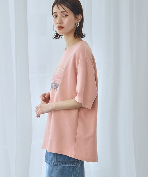 セール】【2025SS】【綿100％使用】刺繍メッセージTシャツ（T