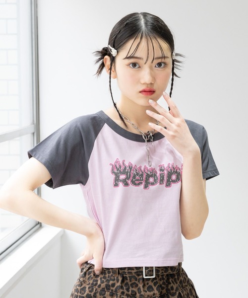 repipi armario(レピピ アルマリオ)の「【吸水速乾】メラメララグランTシャツ(Tシャツ/カットソー・キッズ・ホワイト/ピンク/ブルー・MEDIUM/LARGE/SMALL)」の3枚目の写真