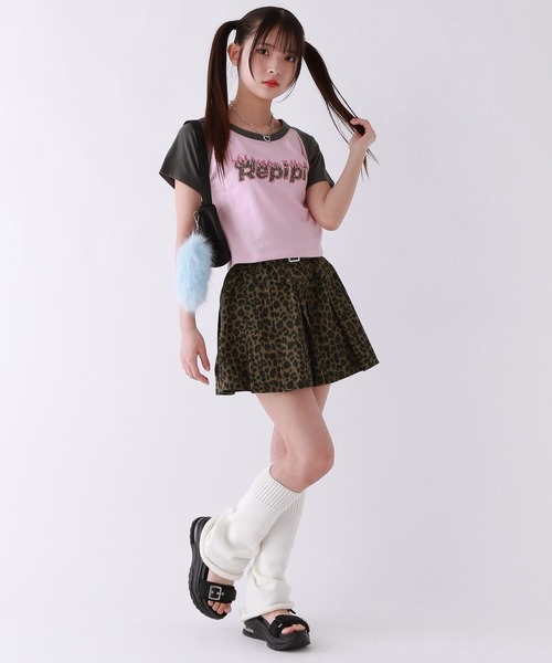 repipi armario(レピピ アルマリオ)の「【吸水速乾】メラメララグランTシャツ(Tシャツ/カットソー・キッズ・ホワイト/ピンク/ブルー・MEDIUM/LARGE/SMALL)」の21枚目の写真