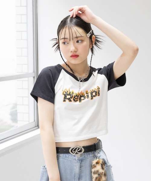 repipi armario(レピピ アルマリオ)の「【吸水速乾】メラメララグランTシャツ(Tシャツ/カットソー・キッズ・ホワイト/ピンク/ブルー・MEDIUM/LARGE/SMALL)」の4枚目の写真