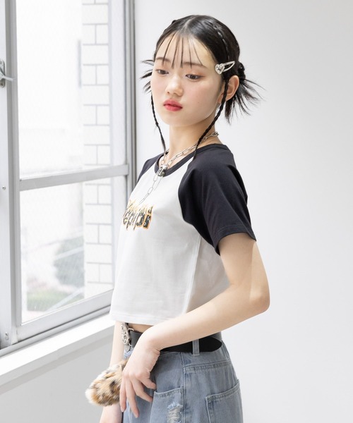 repipi armario(レピピ アルマリオ)の「【吸水速乾】メラメララグランTシャツ(Tシャツ/カットソー・キッズ・ホワイト/ピンク/ブルー・MEDIUM/LARGE/SMALL)」の5枚目の写真