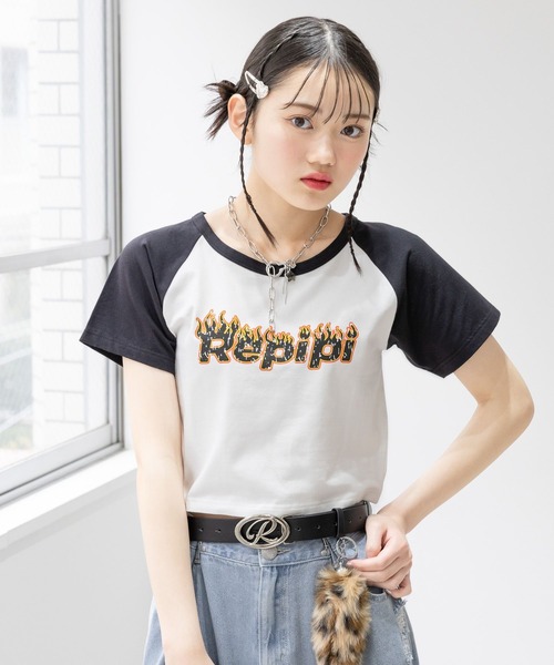 repipi armario(レピピ アルマリオ)の「【吸水速乾】メラメララグランTシャツ(Tシャツ/カットソー・キッズ・ホワイト/ピンク/ブルー・MEDIUM/LARGE/SMALL)」の6枚目の写真