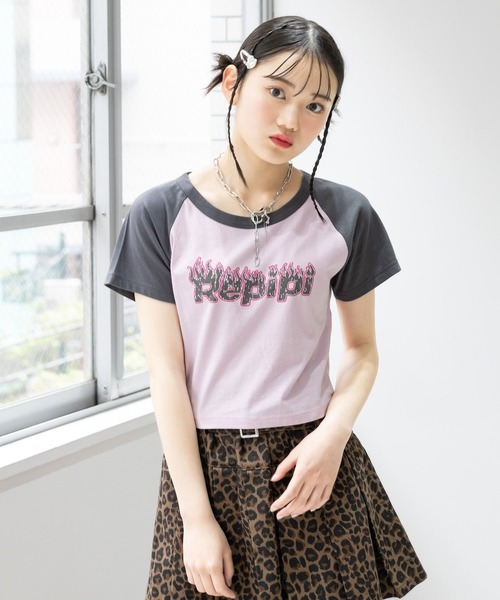 repipi armario(レピピ アルマリオ)の「【吸水速乾】メラメララグランTシャツ(Tシャツ/カットソー・キッズ・ホワイト/ピンク/ブルー・MEDIUM/LARGE/SMALL)」の10枚目の写真