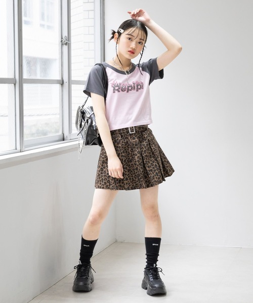 repipi armario(レピピ アルマリオ)の「【吸水速乾】メラメララグランTシャツ(Tシャツ/カットソー・キッズ・ホワイト/ピンク/ブルー・MEDIUM/LARGE/SMALL)」の15枚目の写真