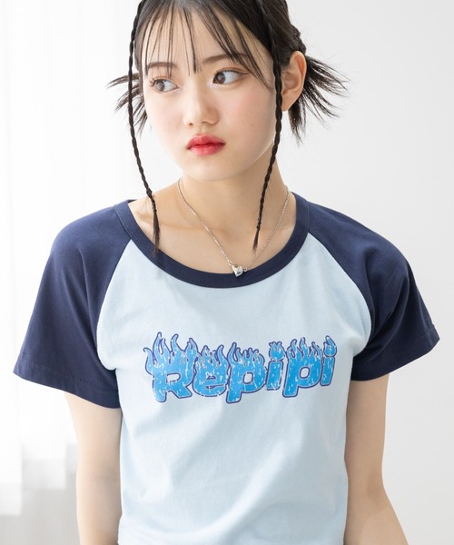 repipi armario(レピピ アルマリオ)の「【吸水速乾】メラメララグランTシャツ(Tシャツ/カットソー・キッズ・ホワイト/ピンク/ブルー・MEDIUM/LARGE/SMALL)」の17枚目の写真