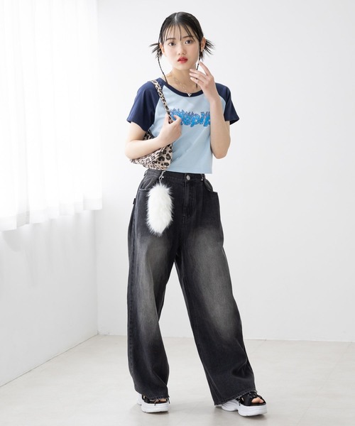 repipi armario(レピピ アルマリオ)の「【吸水速乾】メラメララグランTシャツ(Tシャツ/カットソー・キッズ・ホワイト/ピンク/ブルー・MEDIUM/LARGE/SMALL)」の18枚目の写真