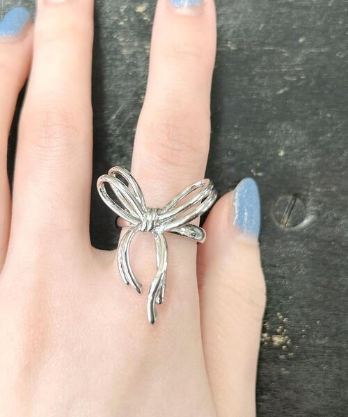 WEGO（ウィゴー）の「WEGO/リボンリング（リング・レディース・その他1/その他2/その他3・FREE）」の3枚目の写真