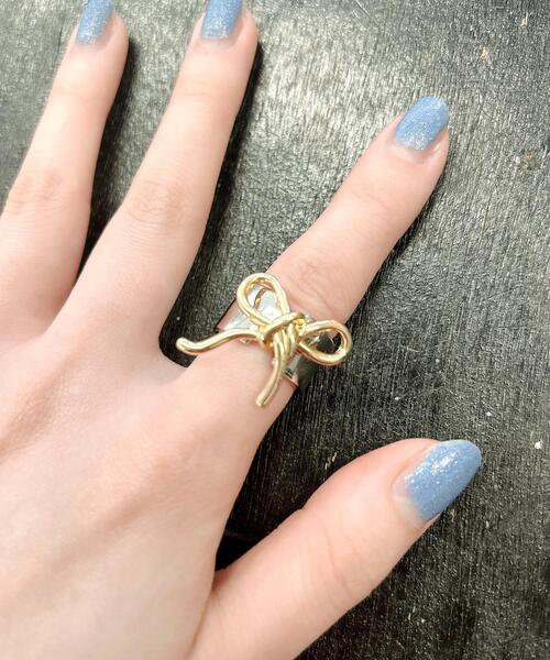 WEGO（ウィゴー）の「WEGO/リボンリング（リング・レディース・その他1/その他2/その他3・FREE）」の4枚目の写真