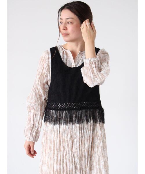 ànuke - Fringe Knit Bustier / フリンジニットビスチェ