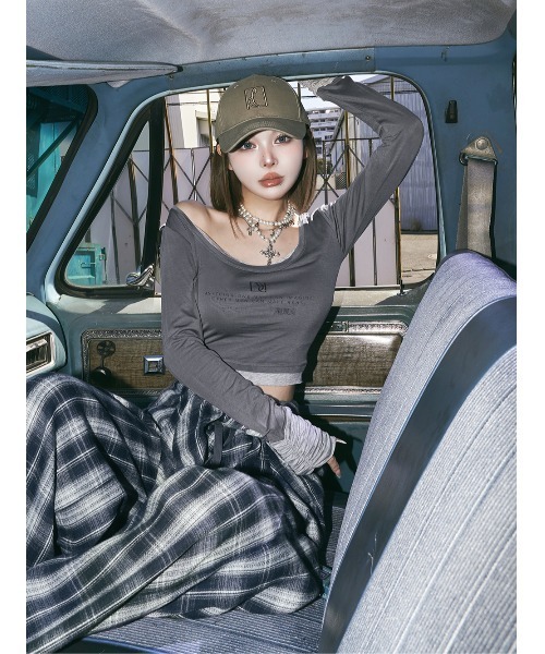 カットレイヤードトップス（Tシャツ/カットソー）｜Darich