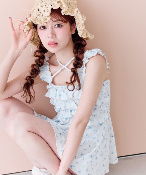 フリルキャミswim wear OLIVE des OLIVE セール】フリルキャミswim wear（水着）｜OLIVE des OLIVE