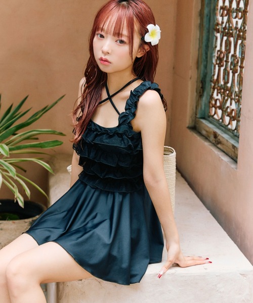 フリルキャミswim wear OLIVE des OLIVE OLIVE des OLIVE（オリーブデオリーブ）の「フリルキャミswim