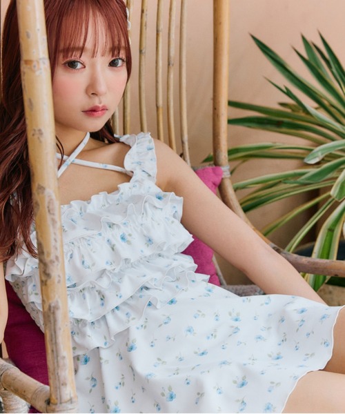 OLIVE des OLIVE（オリーブデオリーブ）の「フリルキャミswim wear（水着・レディース・ブラック/その他・FREE）」の9枚目の写真