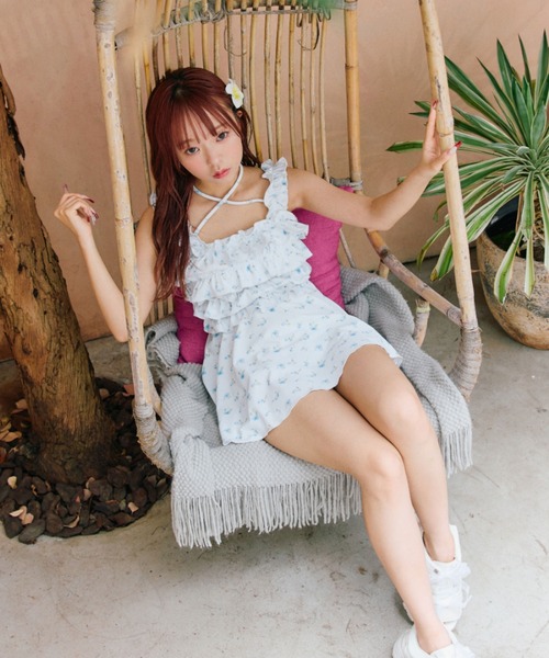 OLIVE des OLIVE フリルキャミswim wear OLIVE des OLIVE（オリーブデオリーブ）の「フリルキャミswim