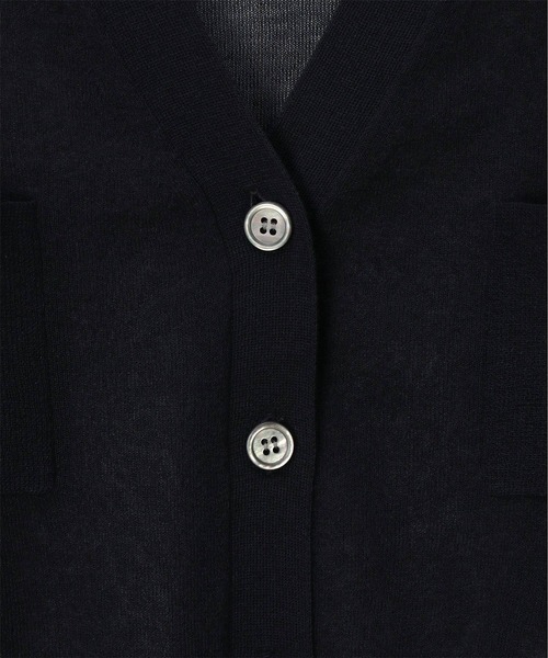 Paul Smith（ポールスミス）の「ウィメンズ シアー カーディガン / 155252 KN161（カーディガン/ボレロ・レディース・ブラック/ダークブルー/ホワイト・MEDIUM）」の8枚目の写真