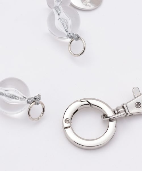 JEANASIS（ジーナシス）の「ビーズスマホストラップ/414151（スマホグッズ・レディース・シルバー/クリア/ブラウン系その他/グリーン・FREE）」の8枚目の写真