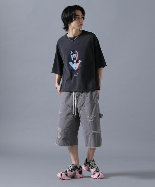 【DankeSchon/ダンケシェーン】WOMEN カットオフ Tシャツ セール】DankeSchon/ダンケシェーン/SHOTGUNDENIM HOOD SHIRTS