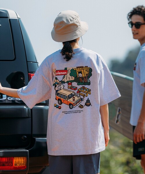 tシャツ Coleman×matsui×FREAK'S STORE/コールマン 別注 rocky camping Tシャツ/別注 ロッキー キャンピン FREAK'S STORE tシャツ Coleman×matsui×FREAK'S STORE