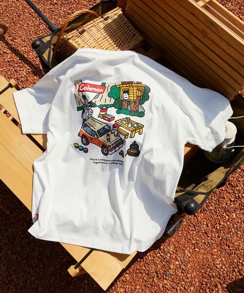 美品 コールマン 半袖Ｔシャツ×matsui×freaksstore メンズ SIZE M (M) Coleman FREAK\u0027S STORE｜Coleman×matsui×FREAK\u0027S STORE 別注 コールマン matsui