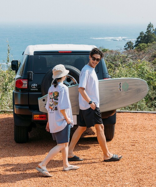 COLEMAN(コールマン)の「Coleman/コールマン Coleman×matsui×FREAK'S STORE 別注 コールマン matsui rocky camping SS TEE バックプリント 半袖T(Tシャツ/カットソー・メンズ・ホワイト/ライトグレー/チャコールグレー/サックスブルー・SMALL/LARGE/MEDIUM)」の7枚目の写真