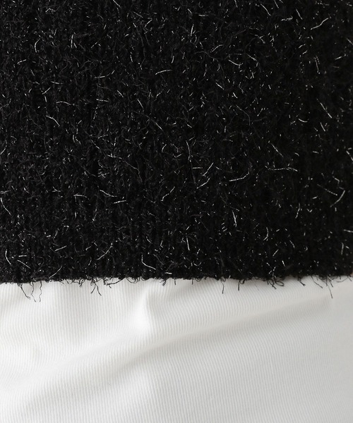 RAGEBLUE(レイジブルー)の「ラメフェザーヤーンビスチェ(ベスト・レディース・ホワイト/ブラック・FREE)」の21枚目の写真