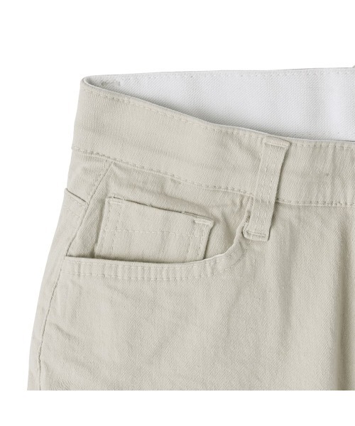 DT♪ 2ELY ストレートストレッチコットンパンツ 関税込 高身長 接触冷感ストレッチきれいめワイドパンツ（薄手素材）丈