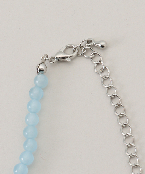 JOURNAL STANDARD relume(ジャーナルスタンダード レリューム)の「RELUME カラーストーンネックレス(ネックレス・レディース・ブラック/サックスブルー/レッド/イエロー・FREE)」の7枚目の写真