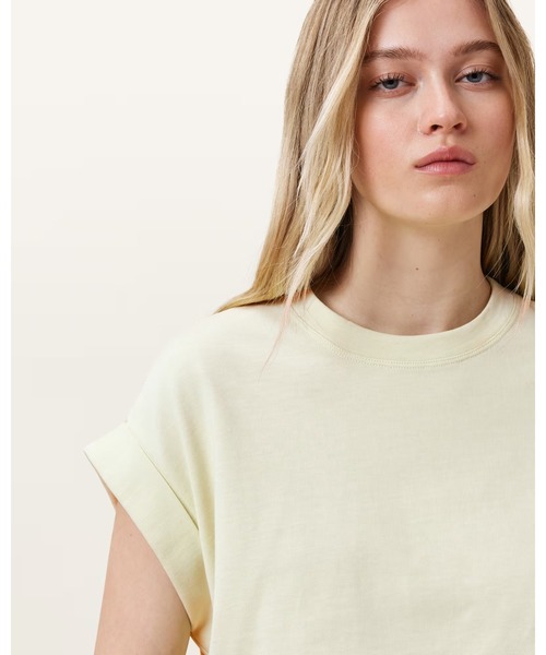 ALLSAINTS(オールセインツ)の「MIRA CROPPED DRAWCORD T-SHIRT | MIRA クロップド ドローコード Tシャツ(Tシャツ/カットソー・レディース・グリーン系その他・XS/S/M/L)」の6枚目の写真