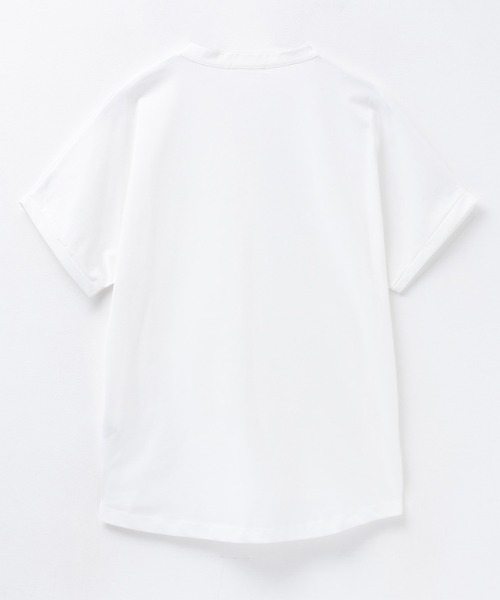 NAVY(ネイビー)の「nAvy SARARI スキッパープルオーバー(Tシャツ/カットソー・レディース・オフホワイト/チャコールグレー/ブラック/ライトオリーブ/モカ・M/L)」の10枚目の写真