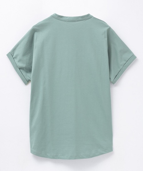 NAVY(ネイビー)の「nAvy SARARI スキッパープルオーバー(Tシャツ/カットソー・レディース・オフホワイト/チャコールグレー/ブラック/ライトオリーブ/モカ・M/L)」の18枚目の写真