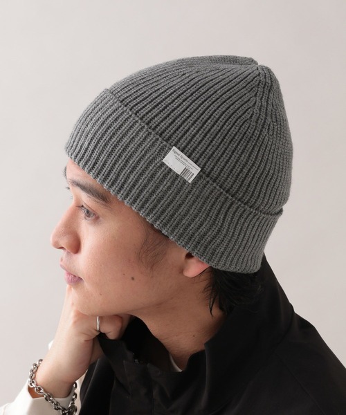 SIGNAL SPORTS（シグナルスポーツ）の「【SIGNAL SPORTS】ワンポイントピス/ニットワッチ（ニットキャップ/ビーニー・メンズ・ネイビー/グレー系その他/ブラック・FREE）」の9枚目の写真