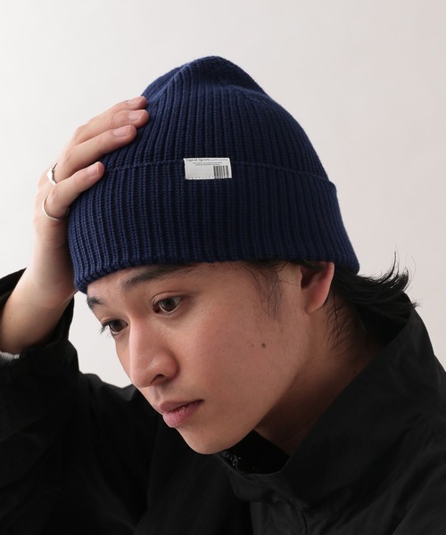 SIGNAL SPORTS（シグナルスポーツ）の「【SIGNAL SPORTS】ワンポイントピス/ニットワッチ（ニットキャップ/ビーニー・メンズ・ネイビー/グレー系その他/ブラック・FREE）」の7枚目の写真