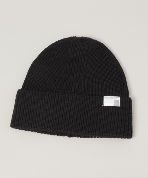 SIGNAL SPORTS（シグナルスポーツ）の「【SIGNAL SPORTS】ワンポイントピス/ニットワッチ（ニットキャップ/ビーニー・メンズ・ネイビー/グレー系その他/ブラック・FREE）」の6枚目の写真