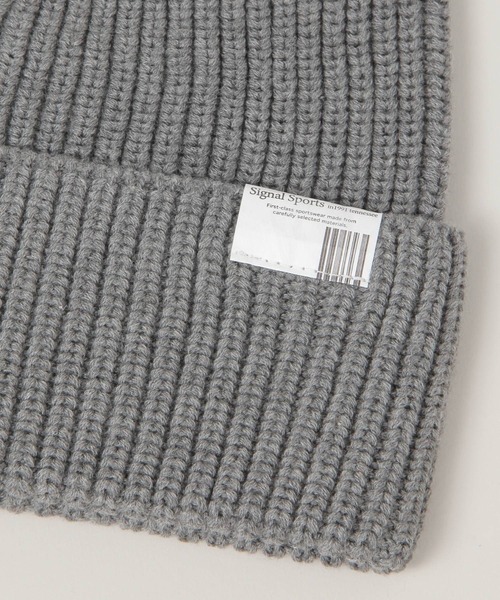 SIGNAL SPORTS（シグナルスポーツ）の「【SIGNAL SPORTS】ワンポイントピス/ニットワッチ（ニットキャップ/ビーニー・メンズ・ネイビー/グレー系その他/ブラック・FREE）」の15枚目の写真